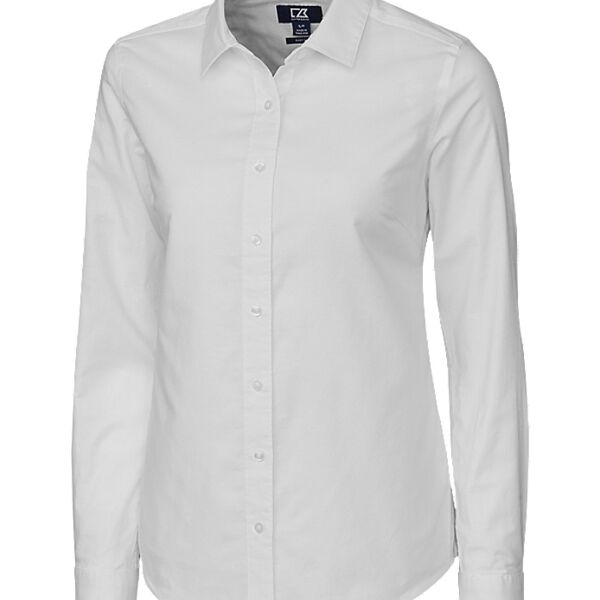Ladies Easy Care Stretch Oxford Long Sleeve Thumbnail