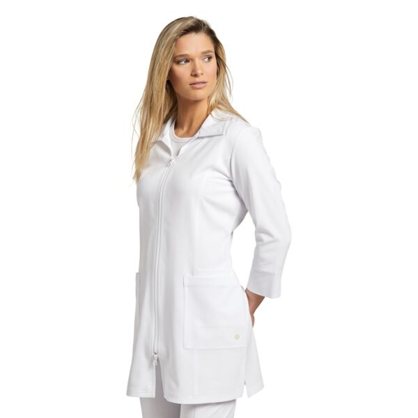 White Cross Modern Lab Coat Thumbnail