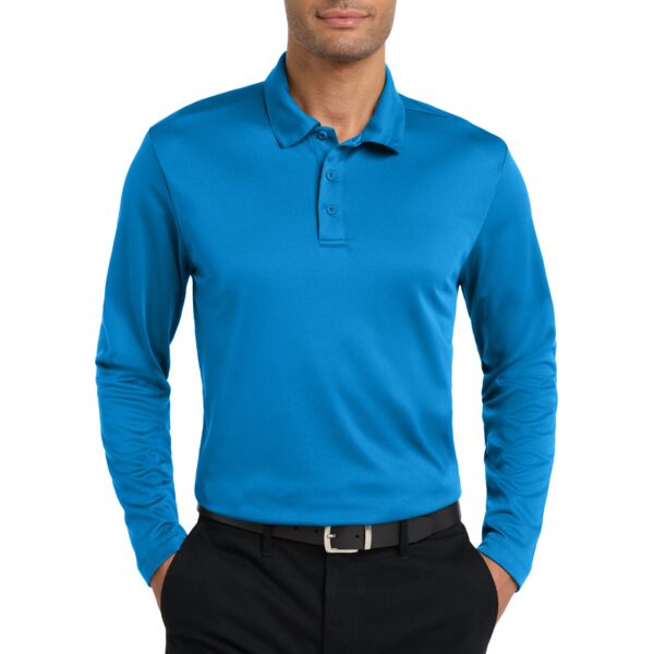 MH110 - Men's Long Sleeve Performance Polo Thumbnail