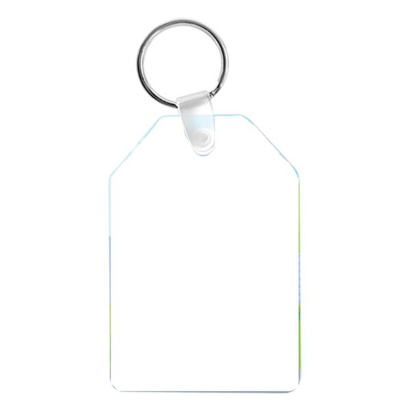 Semi- Gloss White Unisub Aluminum Sublimatable Keychain Thumbnail