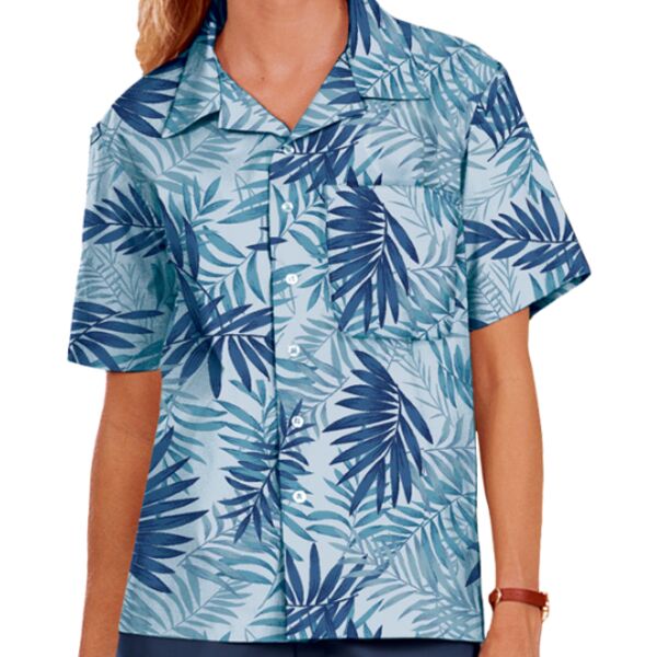 Tonal Print Camp Shirt Thumbnail