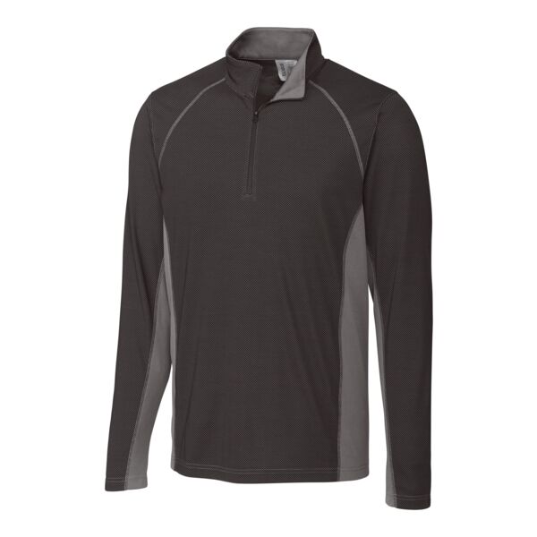 Clique Ice Pique Colorblock Mens Half Zip Pullover Thumbnail