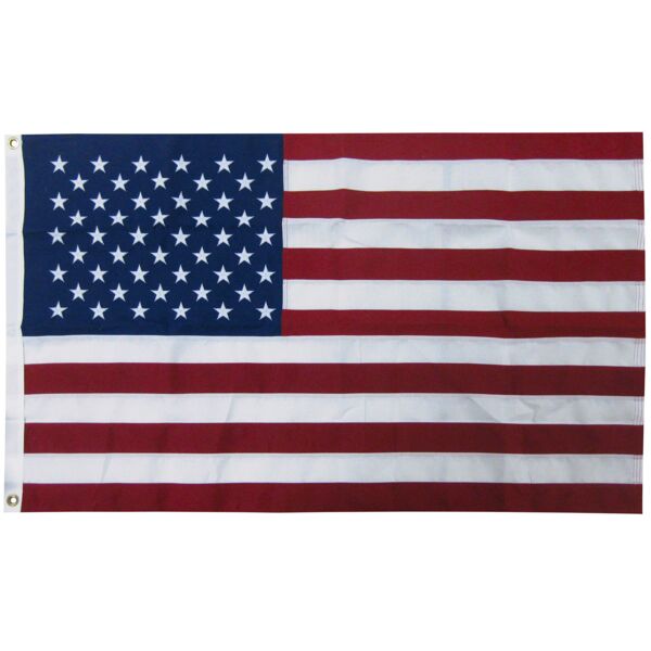 4' x 6' 2-ply Polyester U.S. Flag with Heading and Grommets Thumbnail