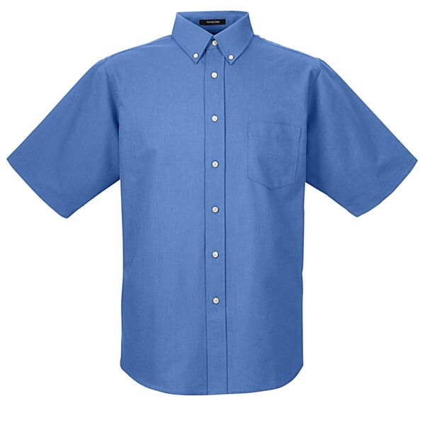 UltraClub Men's Classic Wrinkle-Resistant Short-Sleeve Oxford Thumbnail