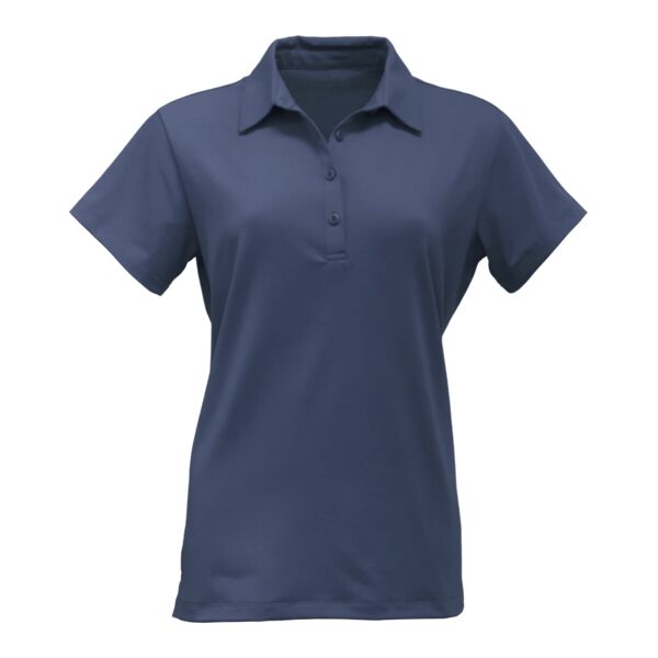 Women's Solid Spandex Polo Thumbnail