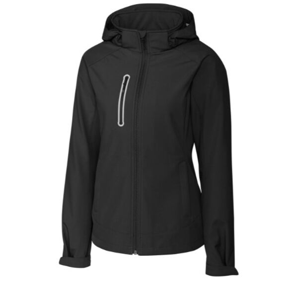 Clique Milford Waterproof Softshell Full Zip Hooded Womens Jacket Thumbnail