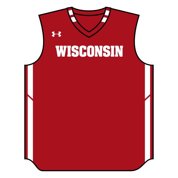 Youth Red Basketball Jersey Transfer Thumbnail