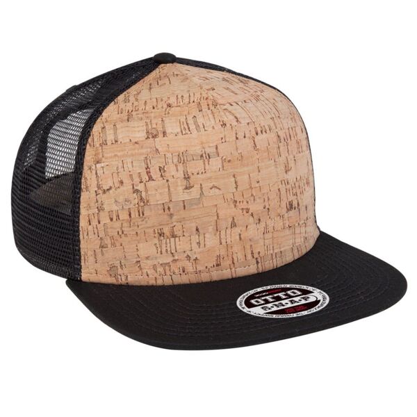 OTTO CAP "OTTO SNAP" 5 Panel Mid Profile Mesh Back Trucker Snapback Hat Thumbnail