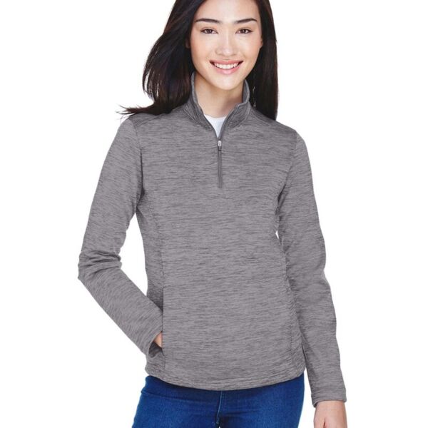 3R7002 - Ladies' Melange 1/4 Zip   Thumbnail