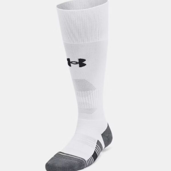 UA Magnetico Kids' Over-The-Calf Socks - White Thumbnail