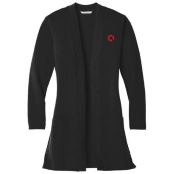 Women's Port Authority Long Pocket Cardigan Thumbnail