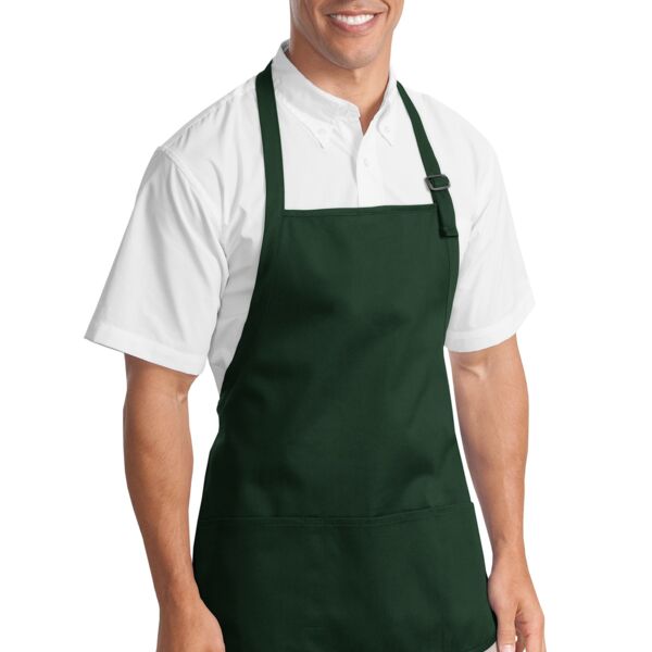 MH137 - Medium Length Apron with Pouch Pockets Thumbnail