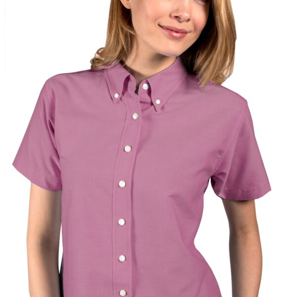 Ladies' Short Sleeve Oxford Shirt Thumbnail