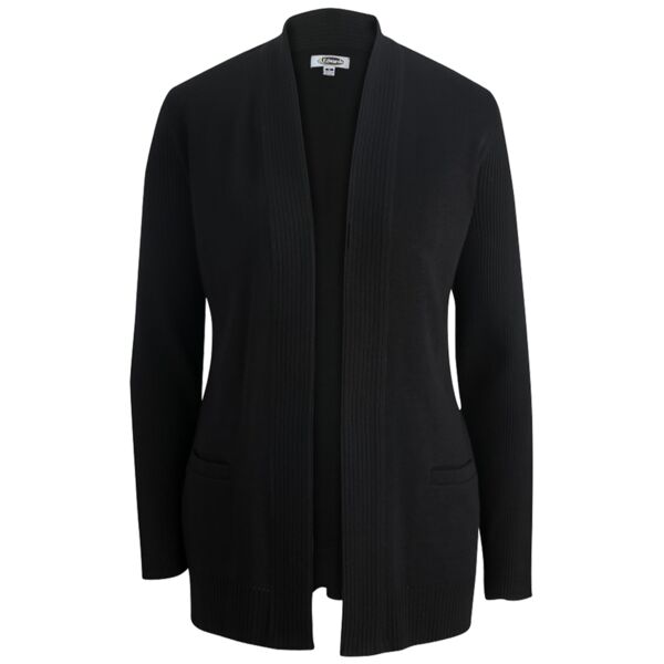 Ladies' Acrylic Open Cardigan Sweater Thumbnail