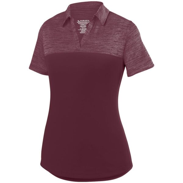 Ladies Shadow Tonal Heather Polo Thumbnail