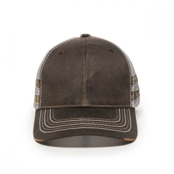 Mesh Back Contrast Stitch Cap Thumbnail