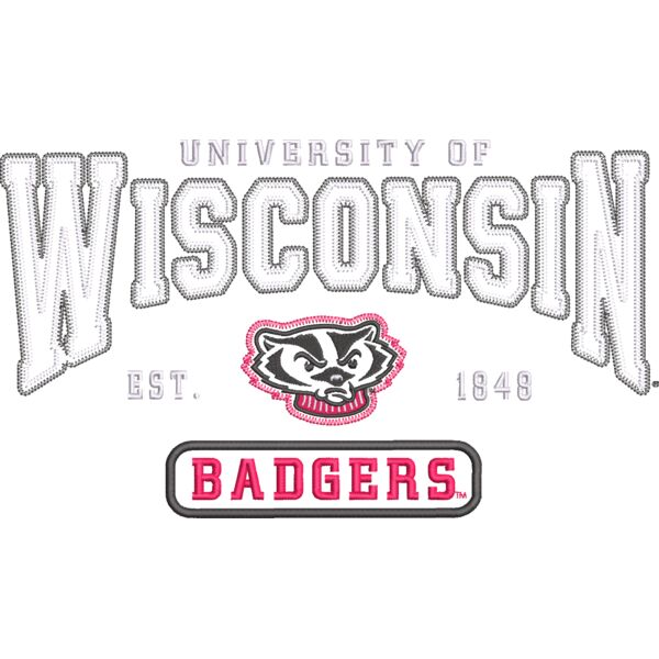 Badgers Est 1848 RT208_Twill_12.69_032921.EMB Thumbnail