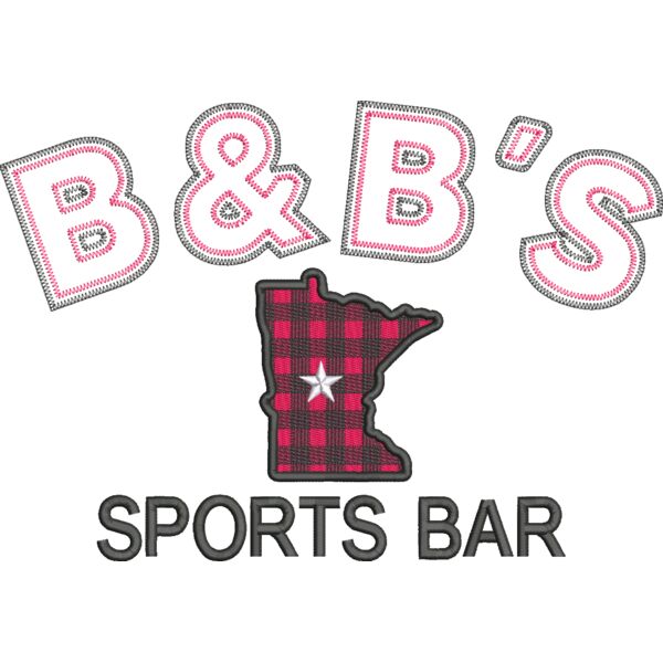 B and B Sports Bar RT113_Twill_12.03_051221.EMB Thumbnail