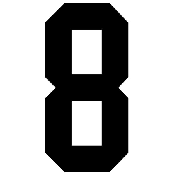 CCUnited_8inchNumber BLACK Thumbnail