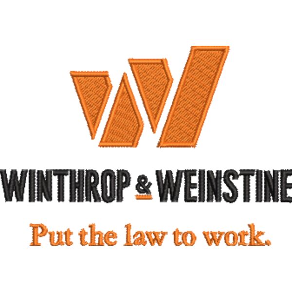 Winthrop & Weinstine_With Tagline_Tote Bag_Orange & Black Thread_3.5in_06272023 Thumbnail