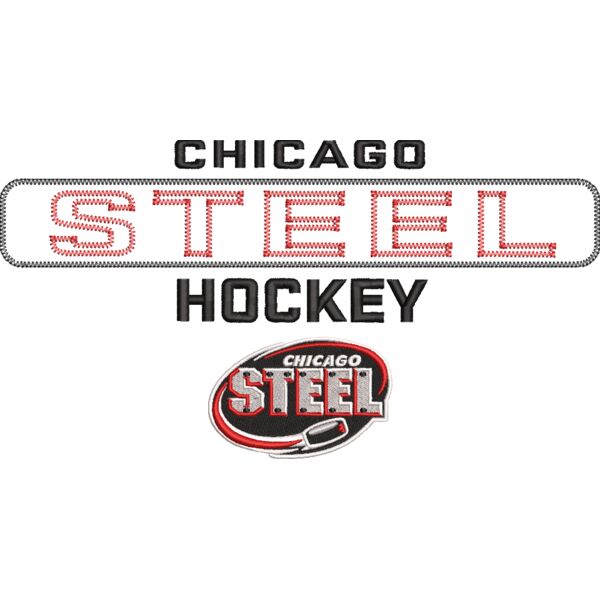 Chicago Steel Hockey_Steel_Custom Twill (Youth)_EMB_10_082523 Thumbnail