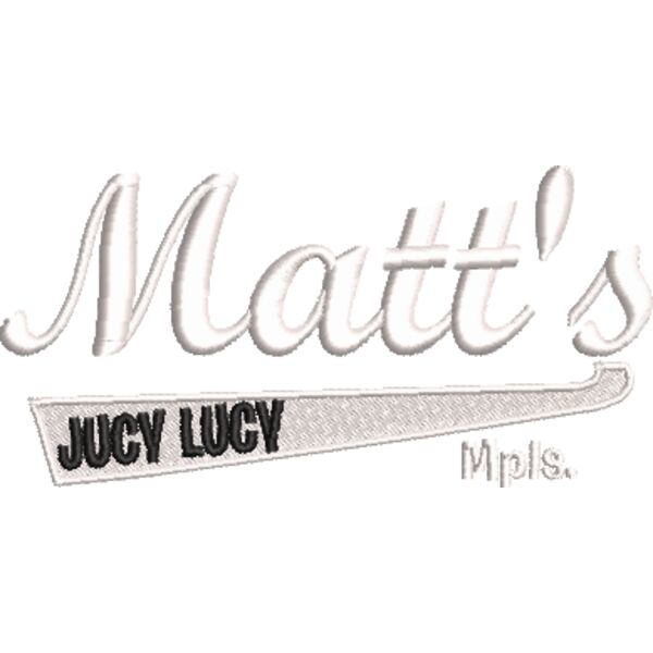 Matt's Bar_White & Black_Jucy Lucy_Beanie_EMB_4_09222023 Thumbnail
