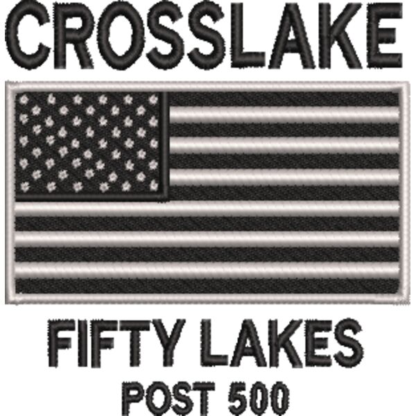 Crosslake Legion_RE 127_Left Chest_EMB_3.2_10262023 Thumbnail