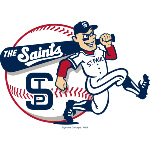 StPaulSaints_RetroMascot58Ball_11.5_012324 Thumbnail