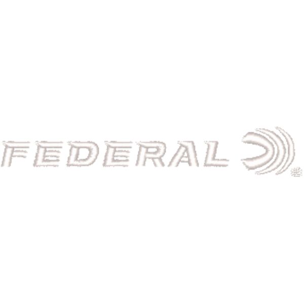 Vista Outdoors_Federal Logo_Left Chest_ALL WHITE_EMB_3.5_08262024 Thumbnail