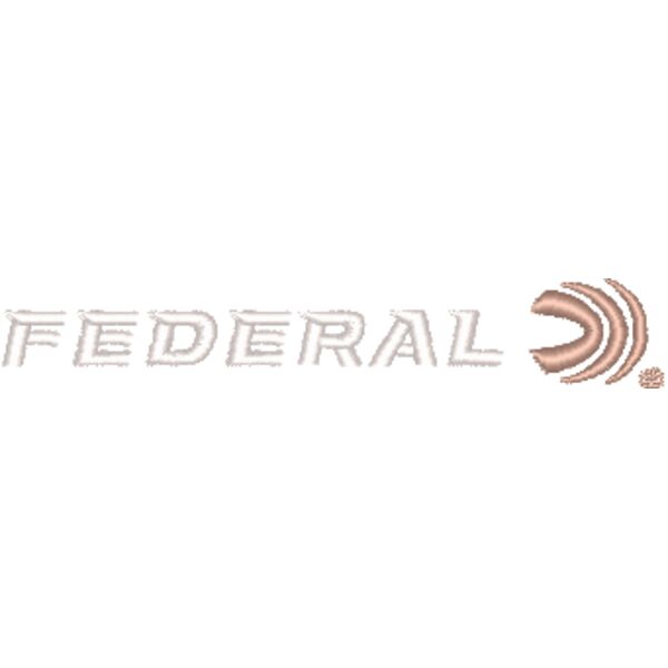 Vista Outdoors_Federal Logo_Left Chest_WHITE & GOLD_EMB_3.5_08262024 Thumbnail