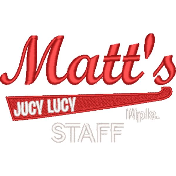 Matt's Bar_Red & White_Jucy Lucy_Left Chest_Staff_EMB_3.8_01122024 Thumbnail