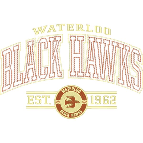 Waterloo Black Hawks Hockey_Black Hawks_RT104_Twill_12.5_091225 Thumbnail