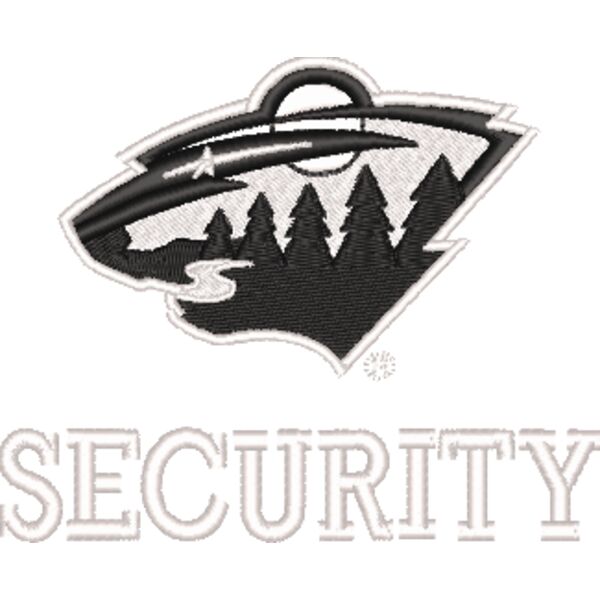 Grand Casino Arena_Security_MN Wild Logo_Black & White_Back_EMB_3.5_12222025 Thumbnail
