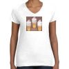 Women's Fine Jersey V-Neck Tee Thumbnail