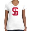 Women's Fine Jersey V-Neck Tee Thumbnail