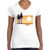 Women's Fine Jersey V-Neck Tee Thumbnail