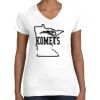 Women's Fine Jersey V-Neck Tee Thumbnail