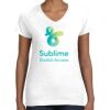 Women's Fine Jersey V-Neck Tee Thumbnail