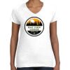 Women's Fine Jersey V-Neck Tee Thumbnail