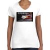 Women's Fine Jersey V-Neck Tee Thumbnail