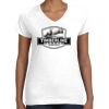 Women's Fine Jersey V-Neck Tee Thumbnail