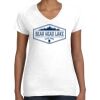 Women's Fine Jersey V-Neck Tee Thumbnail