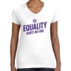 Women's Fine Jersey V-Neck Tee Thumbnail