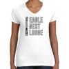 Women's Fine Jersey V-Neck Tee Thumbnail