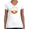 Women's Fine Jersey V-Neck Tee Thumbnail