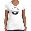 Women's Fine Jersey V-Neck Tee Thumbnail