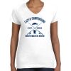 Women's Fine Jersey V-Neck Tee Thumbnail