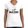Women's Fine Jersey V-Neck Tee Thumbnail