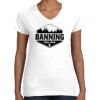 Women's Fine Jersey V-Neck Tee Thumbnail