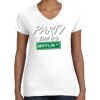Women's Fine Jersey V-Neck Tee Thumbnail